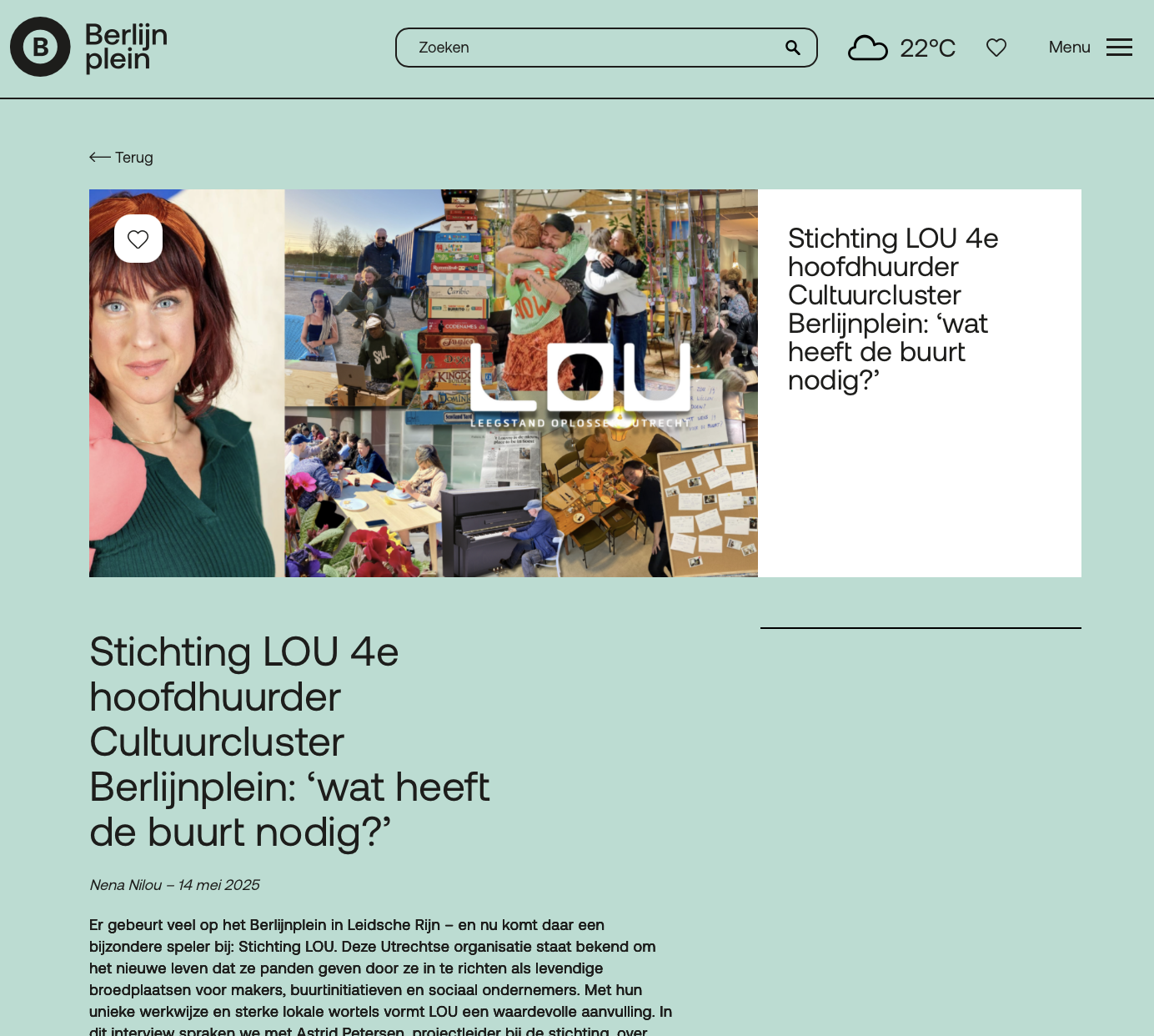 LOU | Interview Astrid Berlijnplein